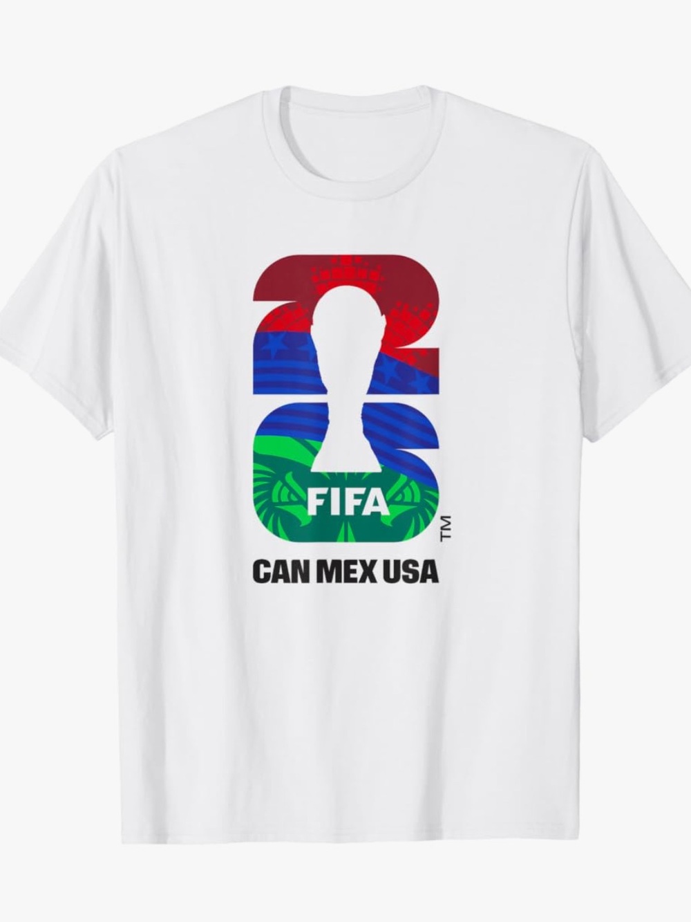 NWT FIFA World Cup 2026 CAN MEX USA Graphic T-Shirt White men Size Small